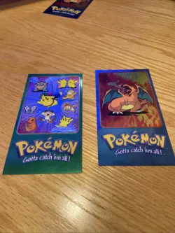Topps Chrome Pokemon Series 2 Box Topper #1 And #5 Charizard - Image 1