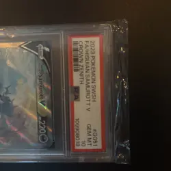 2023 POKEMON SWORD & SHIELD CROWN ZENITH FULL ART/HISUIAN SAMUROTT V PSA 10 - Image 2