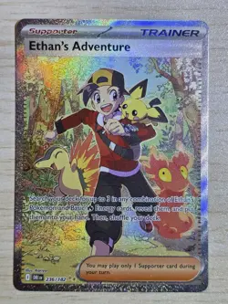 Ethan's Adventure 236/182 Special Illustration Rare Destined Rivals Pokemon NM/M - Image 1