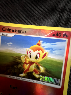 Pokemon Chimchar Reverse Holo Majestic Dawn Platinum Stamped 56/100 HP/MP - Image 4