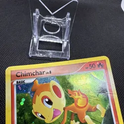 Chimchar LV8 DP02 Black Star Promo Holo Foil Pokemon Card TCG 2007 HP/DMG - Image 2