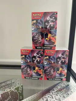 Pokemon Destined Rivals Booster Bundle Sealed Lot Of 3 - Image 1