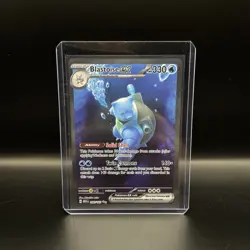 Pokemon Scarlet & Violet 151 Blastoise EX 200/165 Special Illustration Rare Card - Image 1