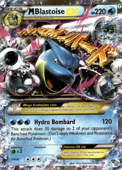 M Blastoise EX Holo 30/146 Ultra Rare XY Base Set HP Pokemon TCG - Image 1