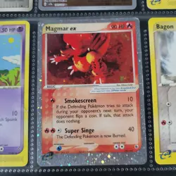 Pokemon Vintage Mixed Lot of Cards Holos Binder Page Magmar EX Etc - Image 2