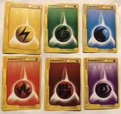 Pokemon Cards Complete E-reader Series Basic Energy Set Of 6 Japanese - Image 2