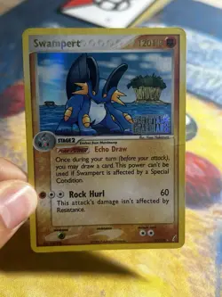 Swampert 27/100 EX Crystal Guardians Stamped Reverse Holo Rare Pokemon Card PL - Image 3