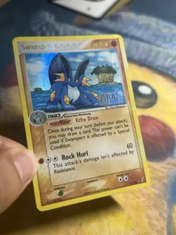 Swampert 27/100 EX Crystal Guardians Stamped Reverse Holo Rare Pokemon Card PL - Image 4