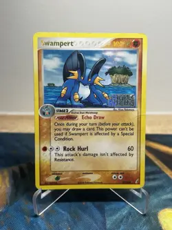 Swampert 27/100 EX Crystal Guardians Stamped Reverse Holo Rare Pokemon Card PL - Image 1