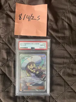 Pokemon TCG Lillie Sun & Moon 147/149 Holo Full Art Ultra Rare Card PSA 10 - Image 1