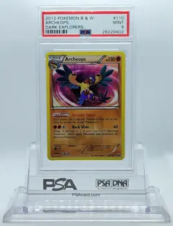 Pokemon DARK EXPLORERS ARCHEOPS #110 SECRET RARE HOLO FOIL PSA 9 MINT #28229402 - Image 2