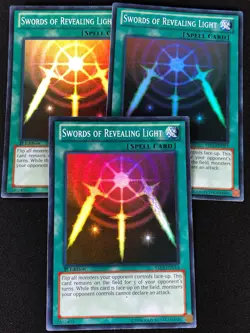 YUGIOH SWORDS OF REVEALING LIGHT YS13-ENV13 1ST SUPER X3 (LP) - Image 1