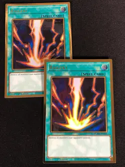 Yugioh Raigeki MGED-EN038 1st GOLD x2 (NM) - Image 1