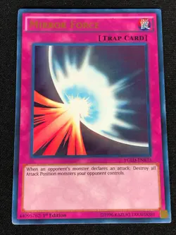 YUGIOH MIRROR FORCE YGLD-ENB33 1ST ULTRA (NM) - Image 1