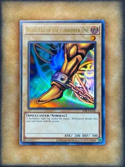 Yugioh Right Leg Of The Forbidden One LOB-EN120 Ultra Rare 25th Anniversary NM - Image 1