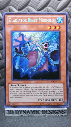 | Yugioh Gladiator Beast Murmillo LCGX-EN236 Secret Rare NM 🔥 | - Image 1