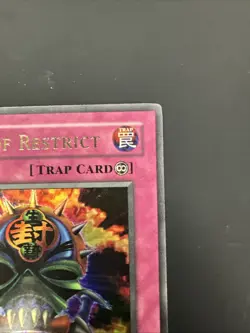 Yugioh Mask of Restrict LON-018 Unlimited Edition Ultra rare Lightly Played - Image 3