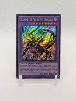 Brave-Eyes Pendulum Dragon RATE-EN039 Secret Rare 1st LP - Image 1