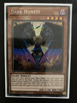 Yugioh Dark Honest LIVO-EN022 -Secret Rare-1st Ed NM - Image 2