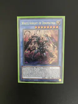 Yugioh White Knight of Dogmatika LIOV-EN032-Ultra Rare-1st Ed NM - Image 1