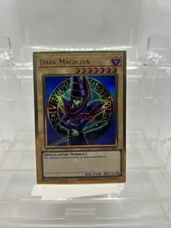 MGED-EN002 Dark Magician Alt Art Premium Gold Rare 1st Edition Mint YuGiOh Card - Image 1