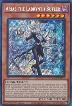 Yugioh! LP Arias the Labrynth Butler - AGOV-EN017 - Secret Rare - 1st Edition Li - Image 1