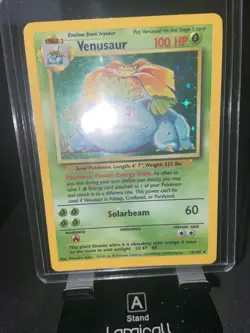 Pokemon Venusaur Base Set Holo Card 15/102 Trading Card Game - Image 1