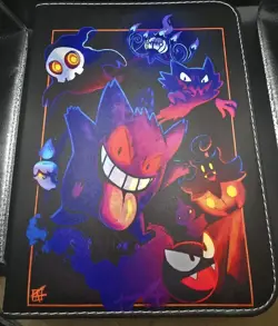 Pokemon Trading Card Binder Holder 50 Page 400 Pockets Gengar Ghost Pokemon - Image 1