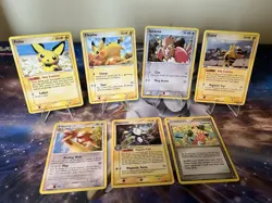 Pokemon Lot of 7 Vintage Cards - Pichu, Pikachu - Image 1