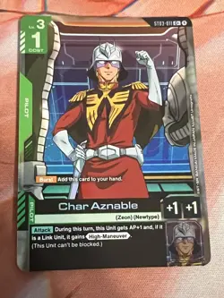 ST03-011 C+ Char Aznable - Starter Deck 03: Zeon's Rush Gundam TCG Card Game - Image 1