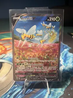 Beedrill V 161/189 Alternate Full Art Astral Radiance Pokemon Card Near Mint - Image 1