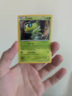 HOLO Celebi XY187 LP - XY Promo Pokemon Card - Tomokazu Komiya Art - Image 1
