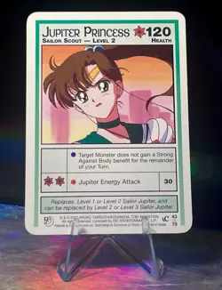 Jupiter Princess Lvl 2 UC Past & Future 43/70 Vintage 2001 Sailor Moon CCG Card - Image 1