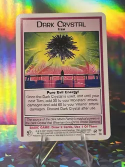 Dark Crystal Rare Item Past & Future 52/70 Vintage 2001 Sailor Moon CCG TCG Card - Image 1