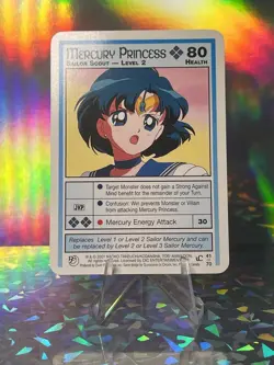 Mercury Princess Lvl 2 UC Past & Future 41/70 Vintage 2001 Sailor Moon CCG Card - Image 1