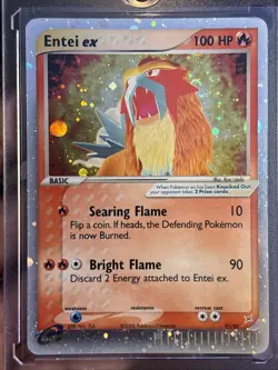 Entei EX 91/95 Team Magma vs Team Aqua Holo Pokemon Card TCG LP - Image 3