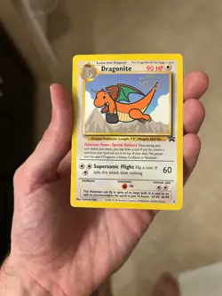 1999 POKEMON TCG DRAGONITE Movie Black Star Promo Card #5 LP Wotc Vintage - Image 3
