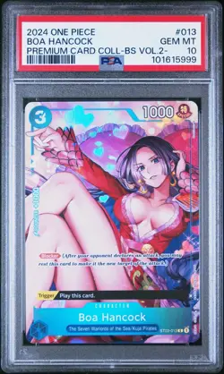 Boa Hancock (Premium Card Collection -Best Vol. 2-) ST03-013 One Piece Psa 10 - Image 1