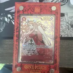 One Piece TCG Card Game Chinese Nami OP01-016 R Exclusive 1st Anniversary Alt - Image 1