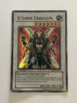 Yugioh card 1st Edition 5DS2-EN043 X-Saber Urbellum Moderately Played - Image 1