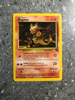 Pokemon TCG Cards Magmar 39/62 Fossil Uncommon NM - Image 1