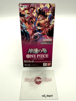 One Piece Card Game OP-11 A Fist of Divine Speed Booster Box Japanese Sealed New - Image 2