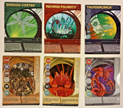 Bakugan Battle Brawlers Cards Lot of 6 (3 metal) - Image 1