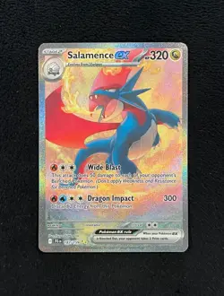 Special Illustration Rare SALAMENCE EX Pokemon Card Journey Together #187 NM - Image 1