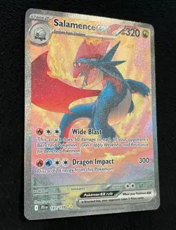 Special Illustration Rare SALAMENCE EX Pokemon Card Journey Together #187 NM - Image 3