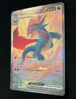 Special Illustration Rare SALAMENCE EX Pokemon Card Journey Together #187 NM - Image 4