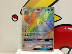 Toxapex Gx Secret Rainbow Hyper Rare 154/145 Guardians Rising Pokemon Card NM - Image 1