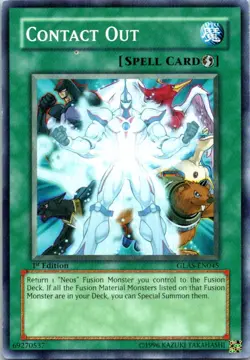Contact Out GLAS-EN045 Yu-Gi-Oh! 1st Edition Light Play - Image 1