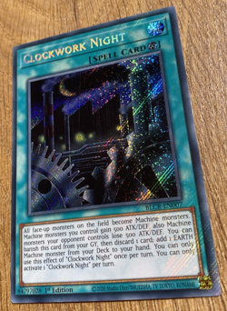 Clockwork Night | BLCR-EN007 | Secret Rare | 1st Edition | YuGiOh Card | Mint - Image 3
