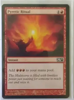 MTG Pyretic Ritual Magic 2011 (M11) Regular Common Magic The Gathering - Image 1